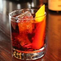 whiskey, sugar cube, bitters