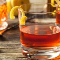 cognac, sugar, peychauds bitters