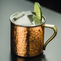 vodka, ginger beer, lime