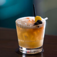 whiskey, fresh lemon juice, egg white